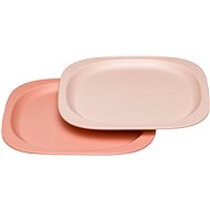 NIP Green Line Plate 2 pcs Orange/Light Orange - Children's Plate