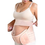 SNUG BUN Maternity Support Belt 5 in 1, Beige XL - Pregnancy Belly Band