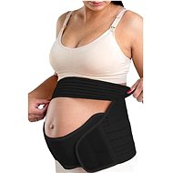 SNUG BUN Maternity Support Belt 5 in 1, Black XL - Pregnancy Belly Band