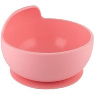 Canpol Babies silicone bowl with suction cup 300 ml, pink - Children's Bowl
