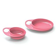 NUVITA plate and bowl, Pastel pink - Children's Bowl