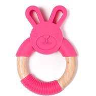BO Jungle hryzadlo B-Teether Animal Wood Pink Rabbit - Hryzátko