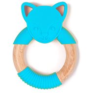 Bo Jungle B-Teether Animal Wood Blue Fox - Baby Teether