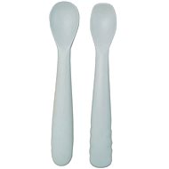 Bo Jungle Silicone Spoons B-Spoon Shape 2 pcs Grey - Children's Cutlery