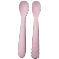 Bo Jungle Silicone Spoons B-Spoon Shape 2 pcs Pastel Pink - Children's Cutlery
