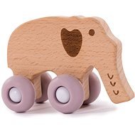 Bo Jungle B-Woody Elephant Pastel Pink - Baby Toy