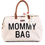 CHILDHOME Mommy Bag Teddy Off White - Prebaľovacia taška na kočík