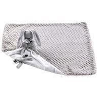 NATTOU Plush Blanket with Pet Lapidou Grey Pineapple White 50×50cm - Blanket