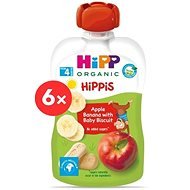 HiPP BIO Hippies capsule Apple-Banana-Baby biscuits 6×100 g - Meal Pocket