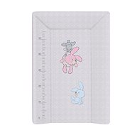 CEBA Baby mat soft 3-square bunny, grey 70 × 50 cm - Changing Pad