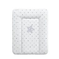 CEBA Baby mat for chest of drawers stars, grey 70 × 50 cm - Changing Pad