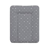CEBA Baby mat for chest of drawers stars, dark grey 70 × 50 cm - Changing Pad