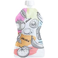 AKUKU reusable food storage bags 150 ml, 5 pcs - Baby food pouch