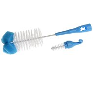 AKUKU bottle and pacifier brush with sponge (mix of colours) - Brush for Cleaning Feeding Bottles