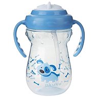 AKUKU sports cup with straw blue dog 360 ml - Children's Water Bottle