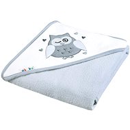 AKUKU baby towel 100 × 100 grey with owl - Children's Bath Towel