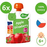 DEVA apple, strawberry 6×90 g - Meal Pocket