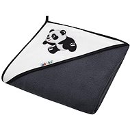 AKUKU baby towel 100 × 100 black with fit - Children's Bath Towel