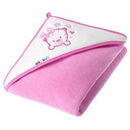 AKUKU baby towel 100 × 100 pink with tiger - Children's Bath Towel