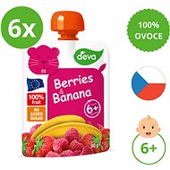 DEVA strawberry, raspberry, banana 6×90 g - Meal Pocket