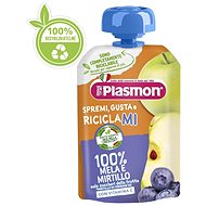 PLASMON gluten-free fruit apple and blueberry 100 g, 6m+ - Meal Pocket