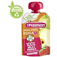 PLASMON gluten-free fruit apple and strawberry 100 g, 6m+ - Meal Pocket