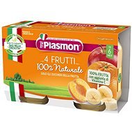 PLASMON gluten-free fruit with four fruits 2×104 g, 6m+ - Baby Food
