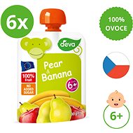 DEVA pear, banana 6×90 g - Meal Pocket