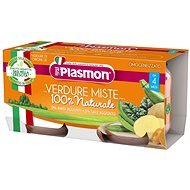 PLASMON bezlepkový zeleninový mix 2× 80 g, 4 mes.+ - Príkrm