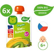 DEVA Organic Kiwi, Banana 6×90g - Meal Pocket