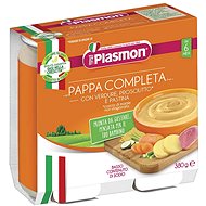 PLASMON vegetable with ham and pasta 2× 190 g, 6m+ - Baby Food