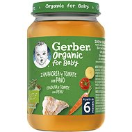 GERBER ORGANIC baby food carrot and tomato with turkey 190 g - Baby Food