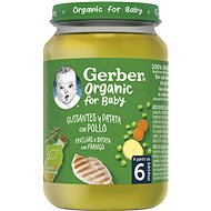 GERBER Organic detský príkrm hrášok so zemiakmi a kuracím mäsom 190 g - Príkrm
