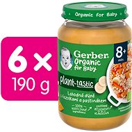 GERBER Organic 100% plant-based pumpkin with beans and parsnips 6× 190 g - Baby Food