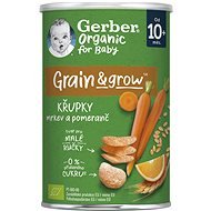 GERBER Organic chrumky s mrkvou a pomarančom 35 g - Chrumky pre deti