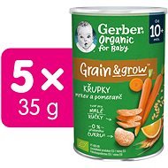 GERBER Organic carrot and orange crisps 5×35 g - Crisps for Kids