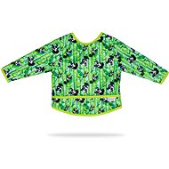 PETIT LULU Panda Bears - bib with sleeves M - Bib