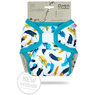 PETIT LULU Turquoise feathers SIO complete sz - Cloth Nappies