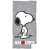 CARBOTEX Snoopy Grey 70×140 cm - Gyerek fürdőlepedő