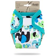 PETIT LULU Elephants (turquoise) newborn outerwear panties - Nappies