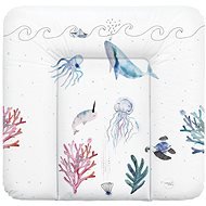 CEBA soft chest of drawers mat Watercolour World Ocean, 75 × 72 cm - Changing Pad