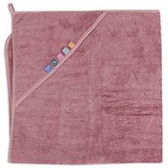 CEBA hooded towel EcoVero Line Rose Tan, 100 × 100 cm - Children's Bath Towel