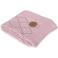 CEBA knitted blanket in gift box rice pattern pink, 90 × 90 cm - Blanket