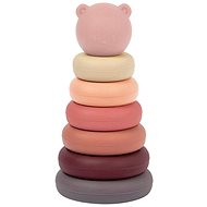 NATTOU Stacking pyramid silicone Pink 16 cm - Stacking Pyramid
