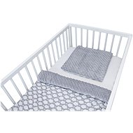 COSING Crib set MINKY grey + cloud - Children's Bedding