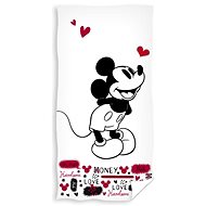 CARBOTEX Mickey Mouse in Love 70×140cm - Children's Bath Towel