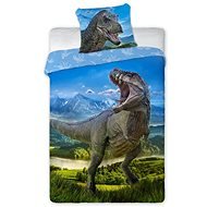 FARO balvnené obliečky T-Rex 001, 140 × 200 cm - Detská posteľná bielizeň