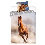 FARO cotton bed linen Horse on the Beach 140×200 cm - Children's Bedding