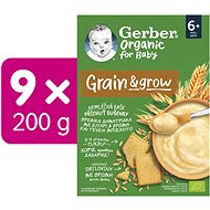 GERBER Organic non-dairy porridge with biscuit flavour 9×200 g - Dairy-Free Porridge