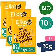 Ella's Kitchen Organic crispy rings with banana and vanilla (3×20 g) - Crisps for Kids